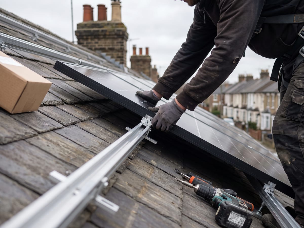 Solar panel installation