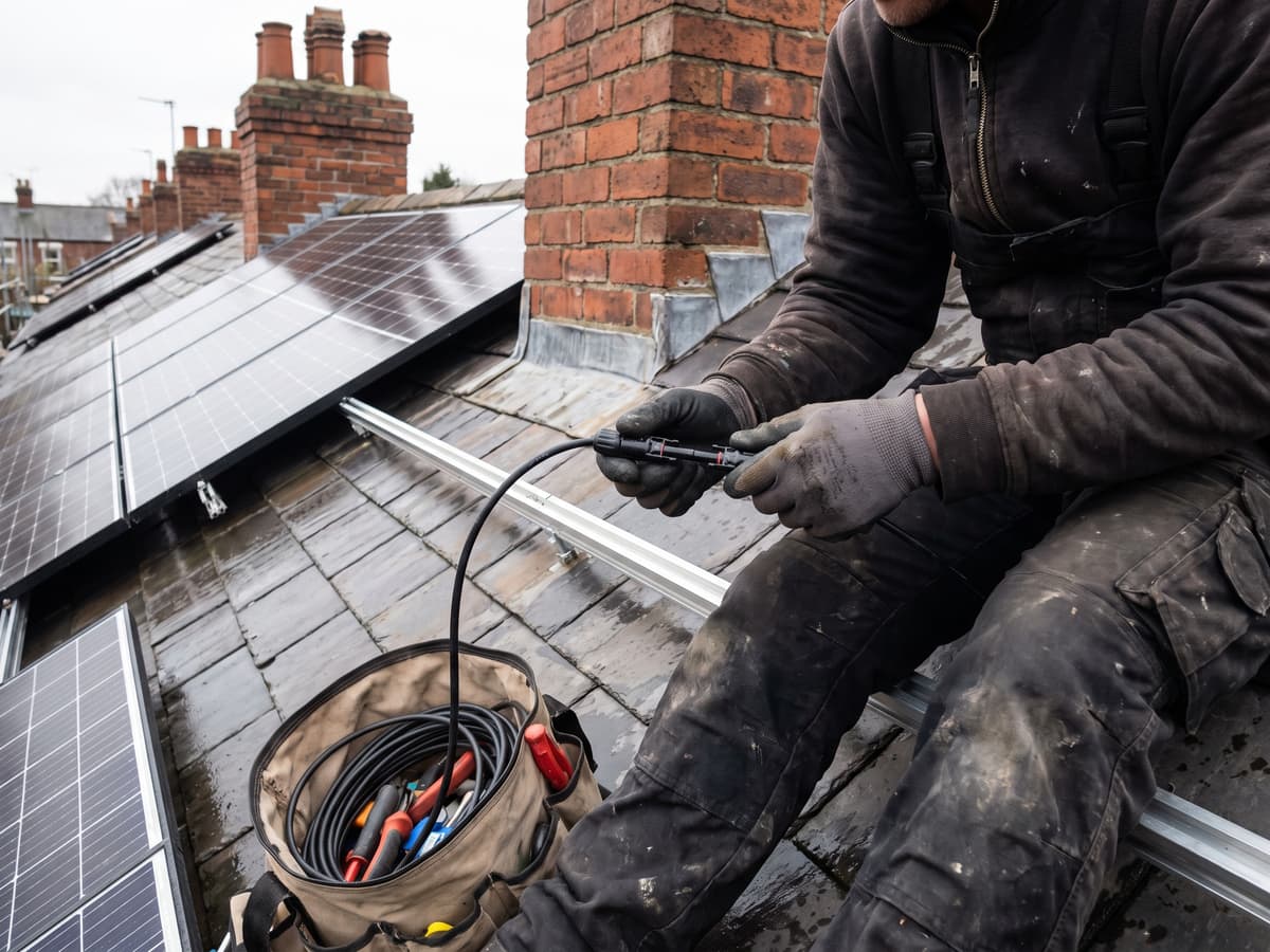 Solar panel installation