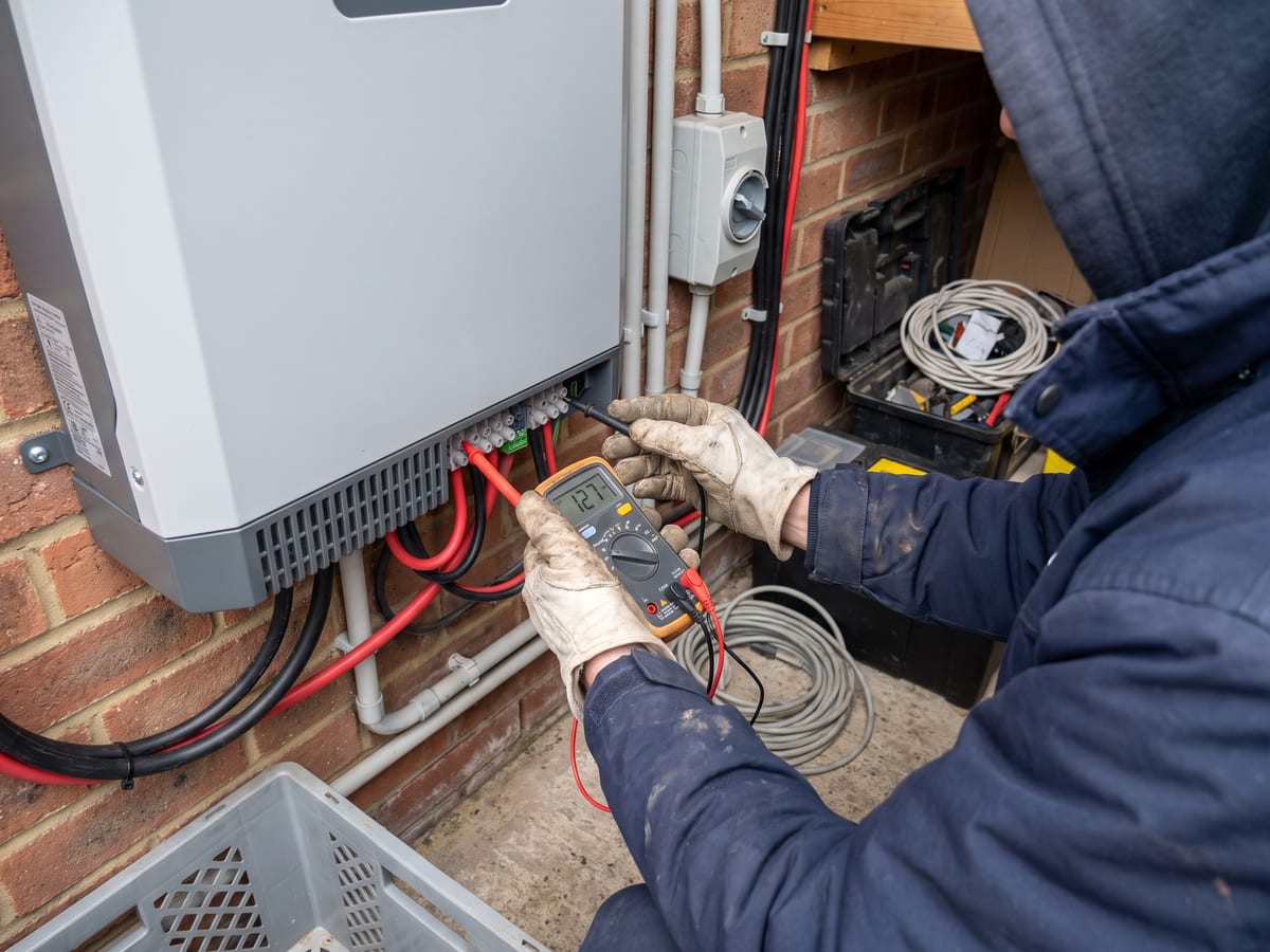 Solar panel installation