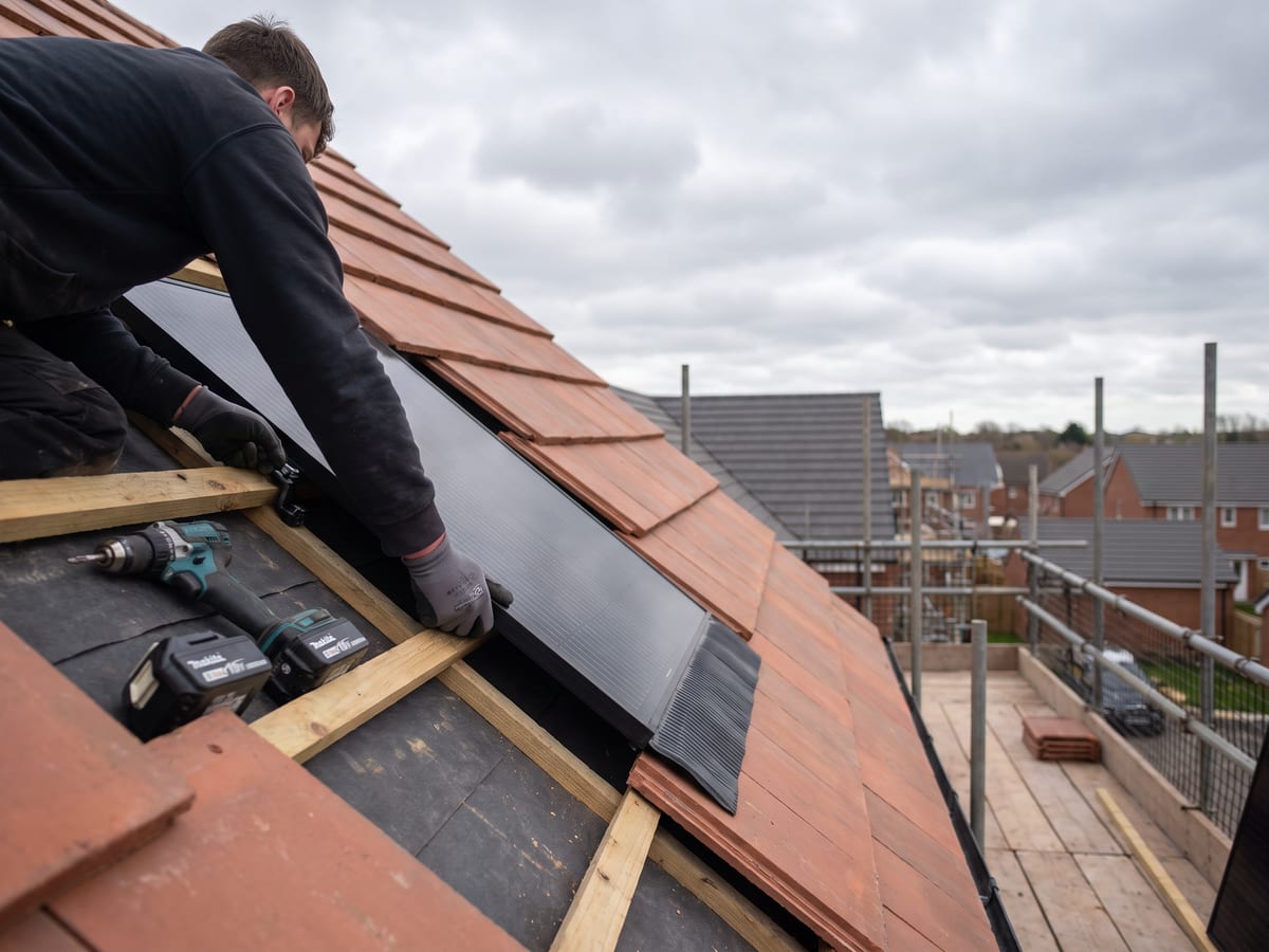 Solar panel installation